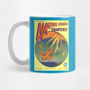 Airplane vs Sky Squid Comic Cover Mug